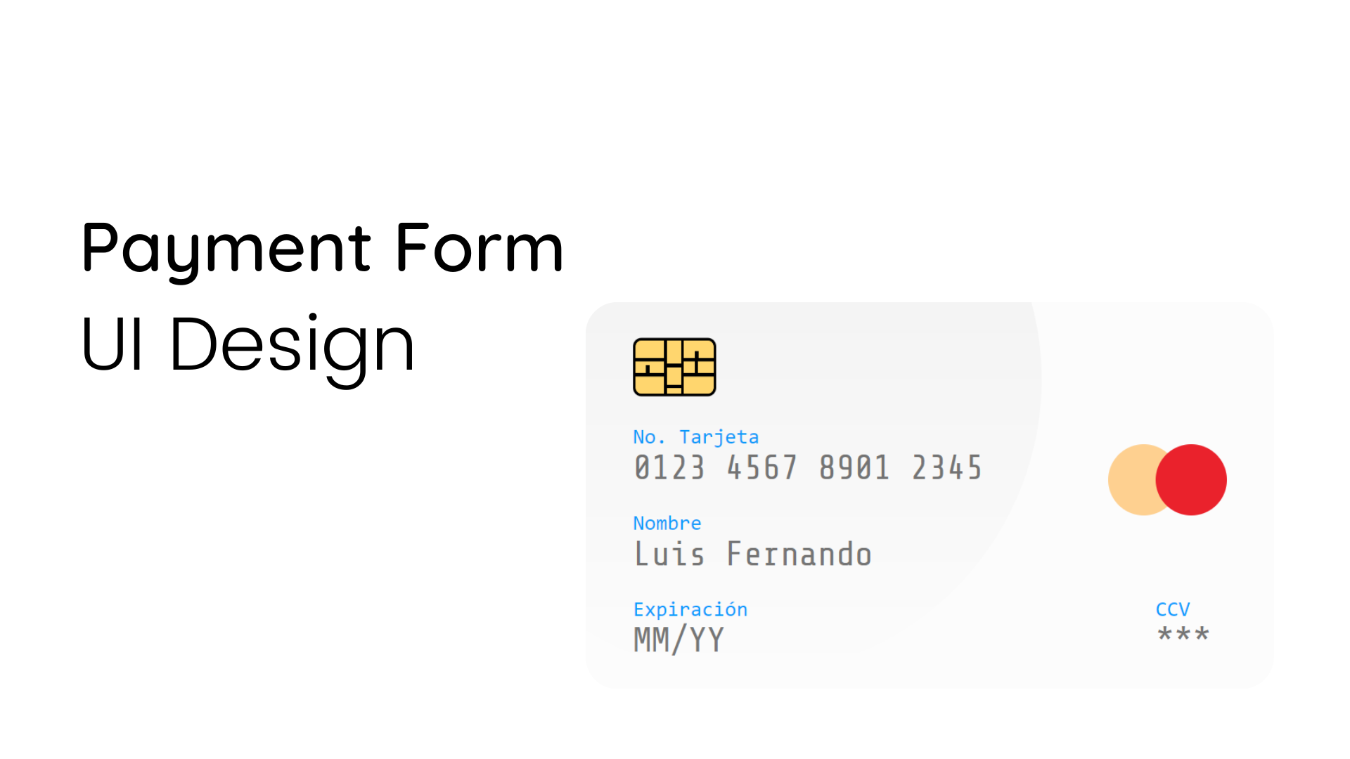 Payment Form - UI Design